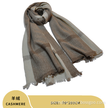 fashion and warm cashmere yarn dyed cape shawl